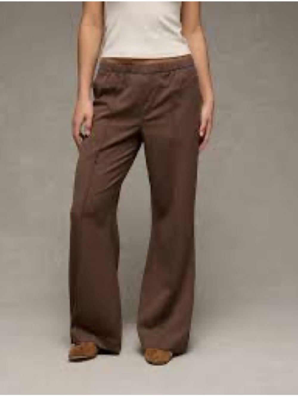 American Eagle Outfitters Brown Pull-On Pants size large NWT